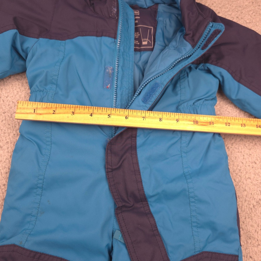 L.L.Bean Snowsuit Kids 12-18M Blue 3M Thinsulate Grow Cuffs Hooded Full Zip - Picture 5 of 10
